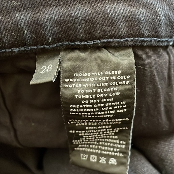 NWOT. J Brand 28 9.5” Mid-rise Dark Wash Slim  Fit Jeans. - Picture 6 of 12